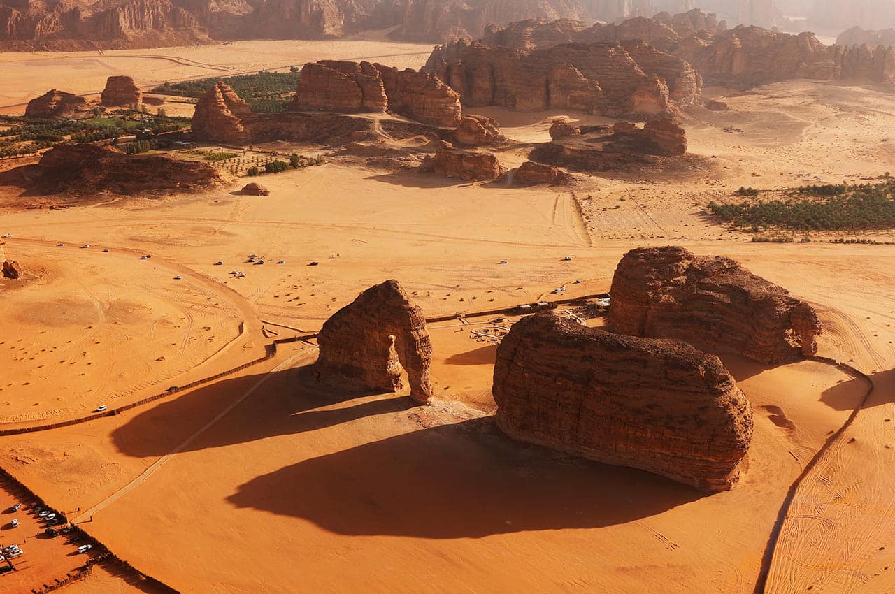 Elephant rock jabal alfil in al ula saudi arabia