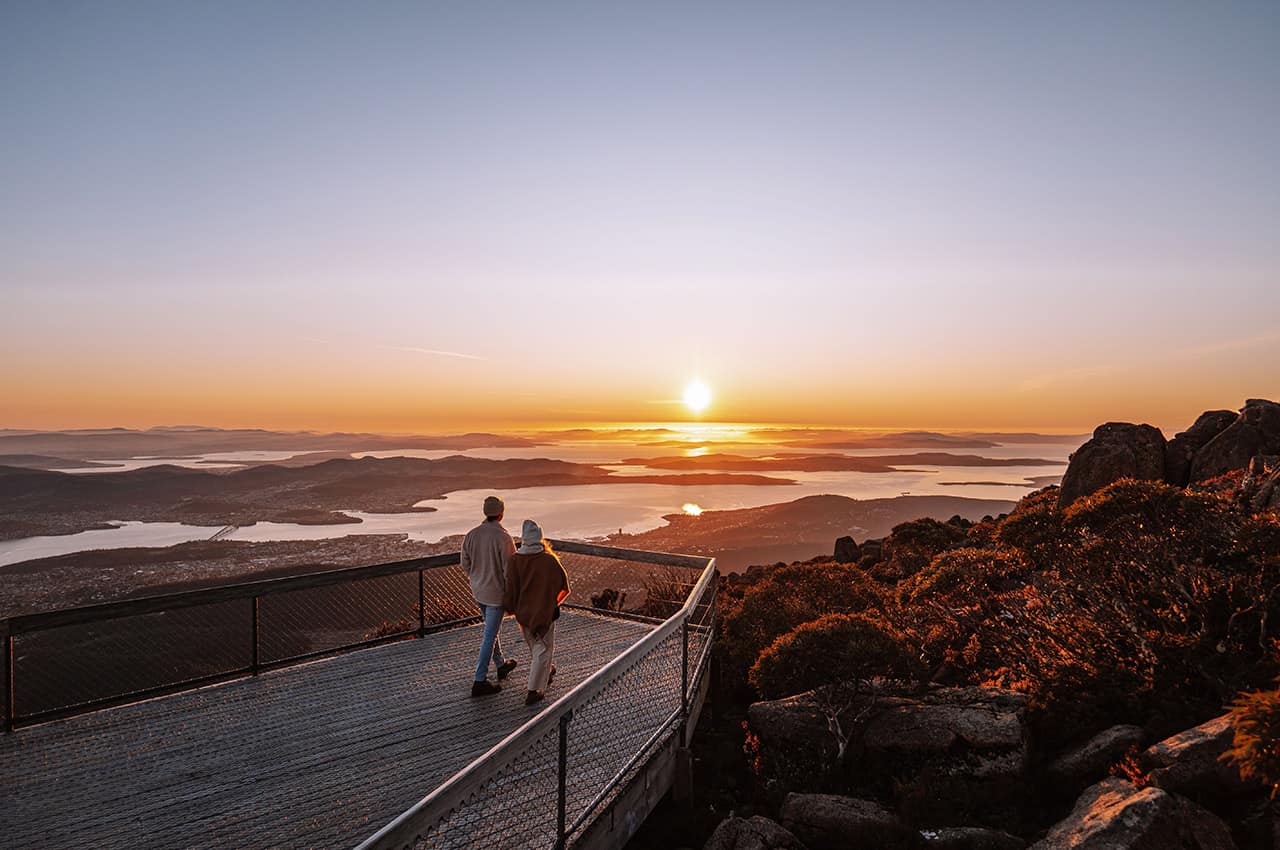 Tourism australia mount wellington hobart tasmania