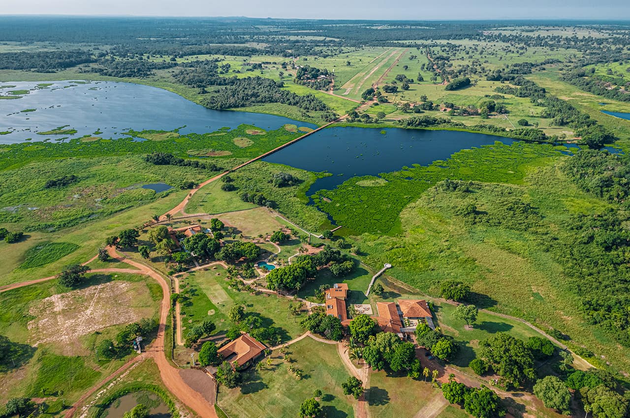 Caiman vista aerea fazenda