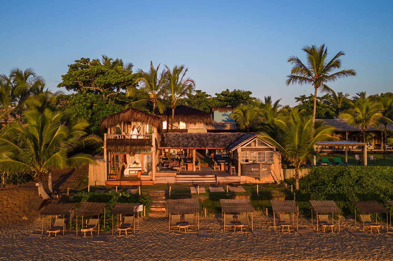 Hayo pe na areia bahia caraiva vista aerea