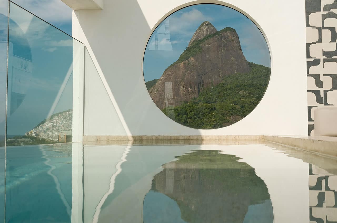 Janeiro hotel pao de acucar vista da piscina