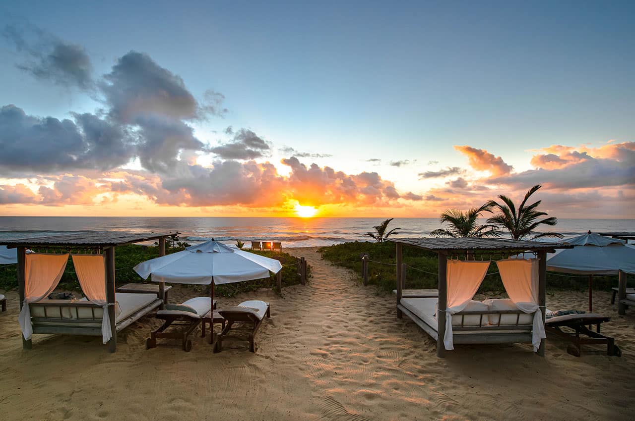 Villas de trancoso bahia vista por do sol