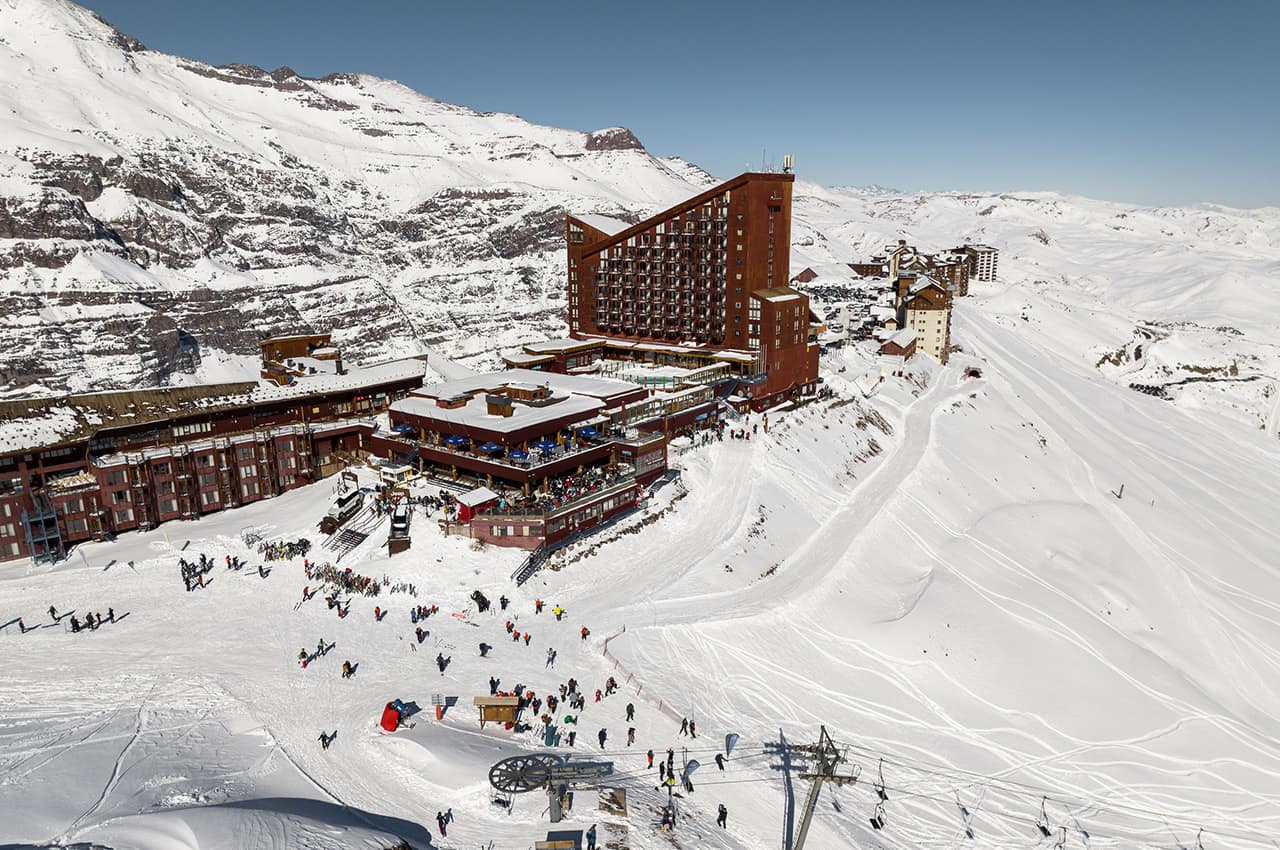 Valle nevado complexo hotel e pistas