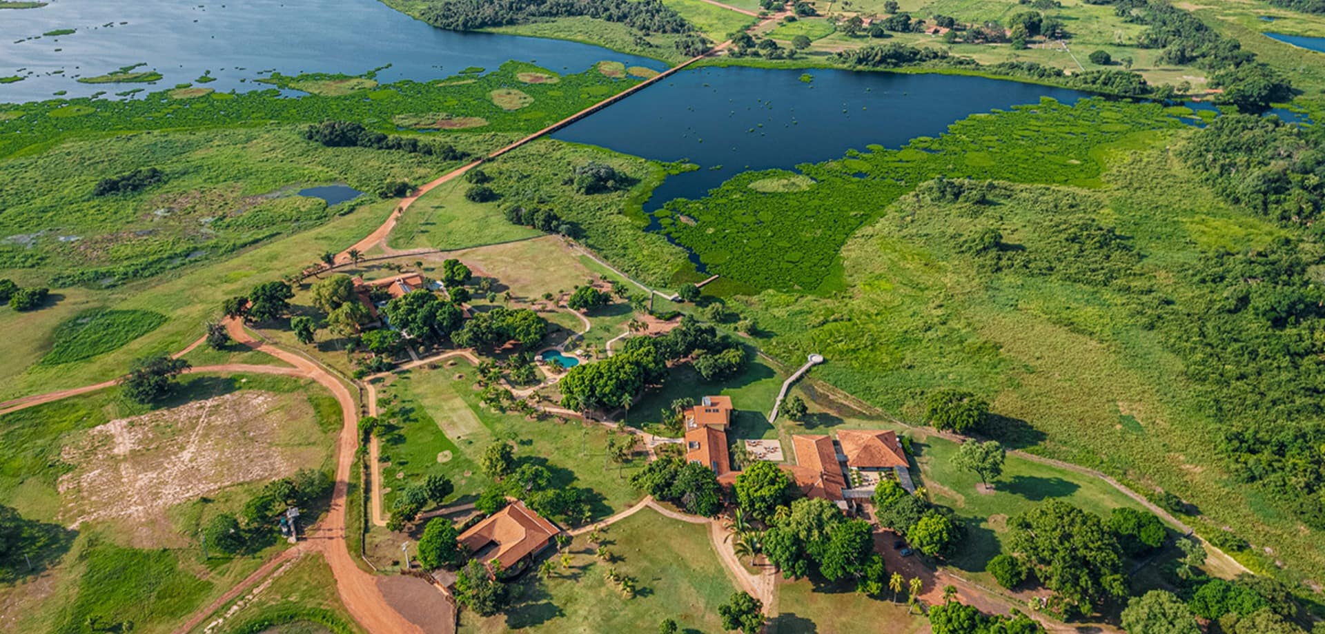 Caiman vista aerea fazenda