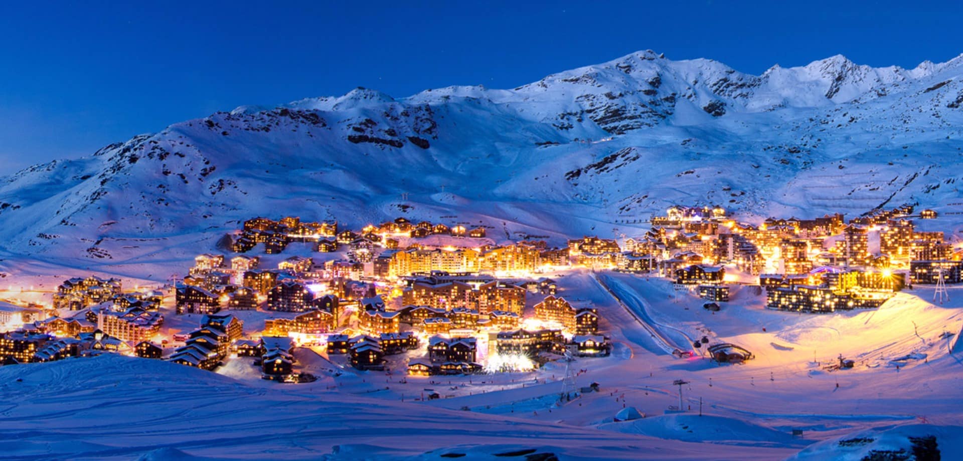 Franca val thorens anoitecendo