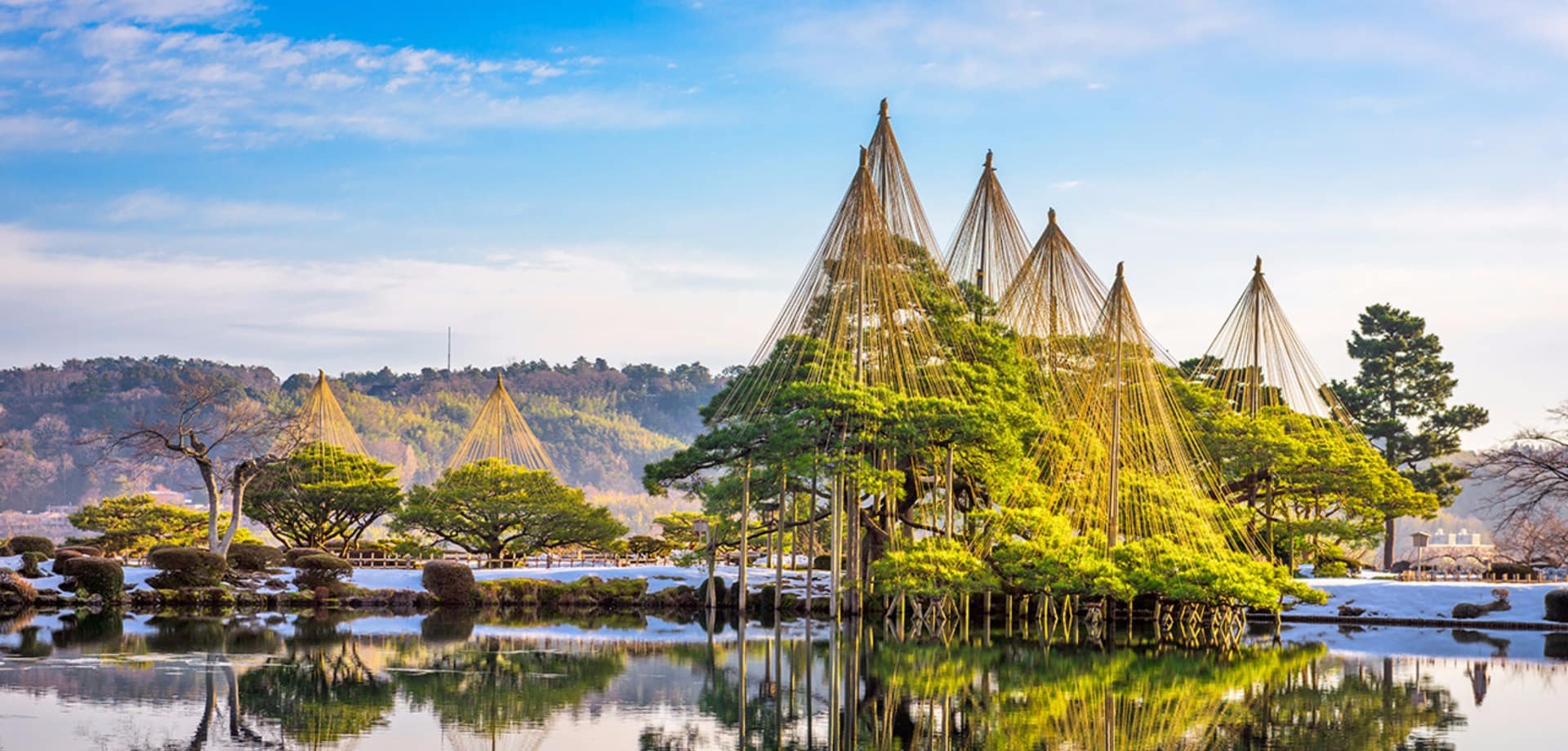 Japao kanazawa kenrokuen garden agua