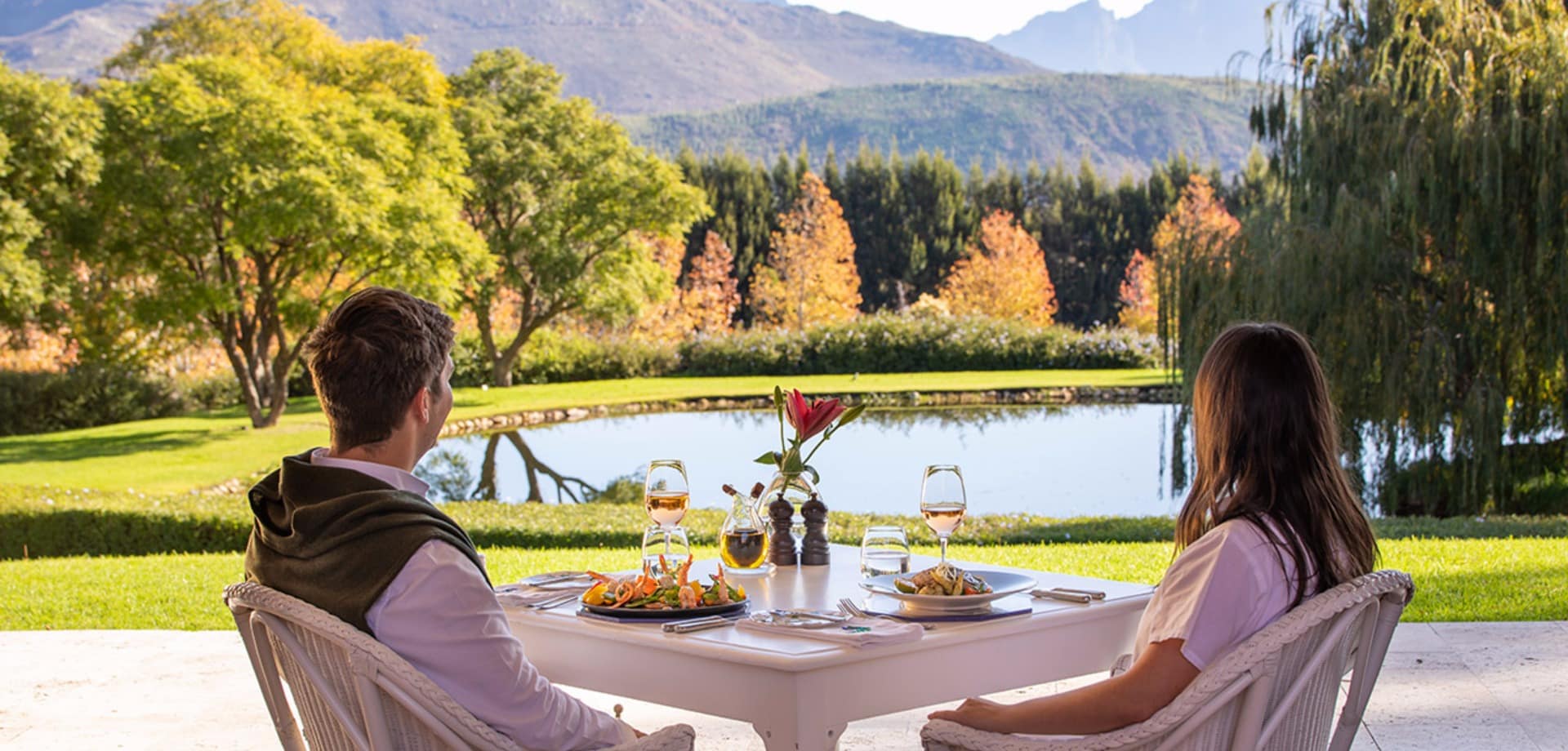 La residence franschhoek jantar privativo