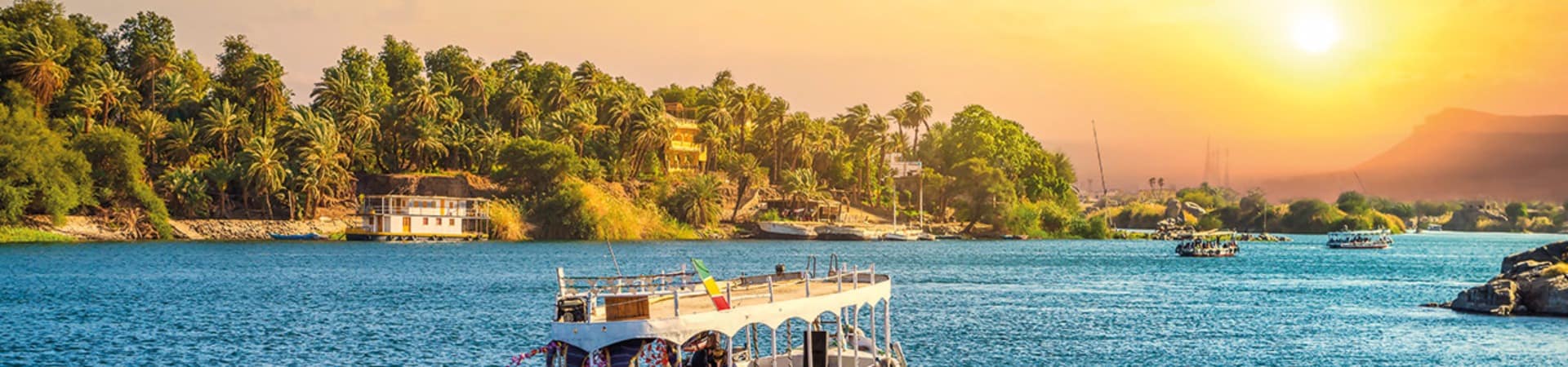Navegação pelo rio Nilo, no Egito