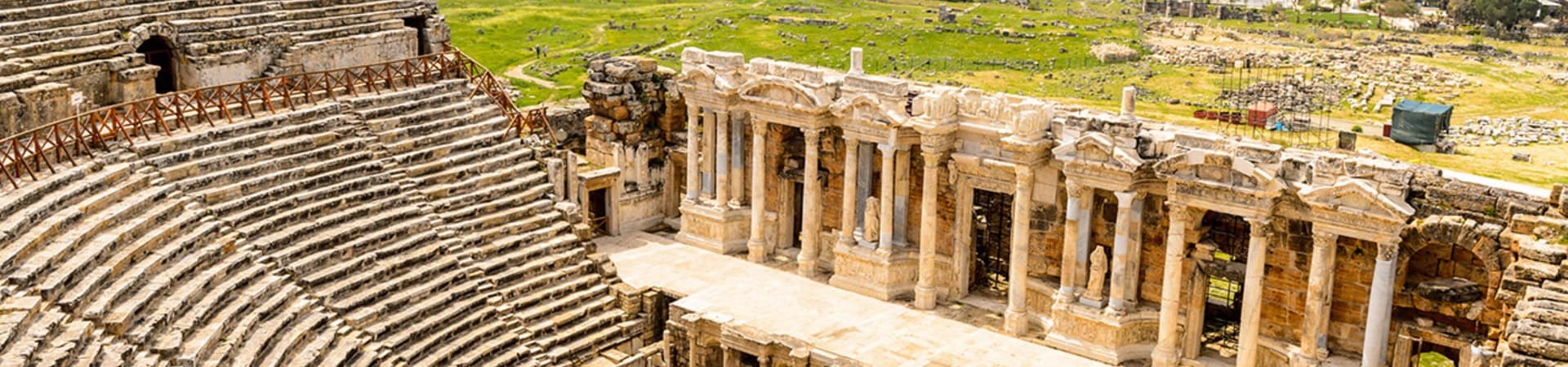 Ponto turístico, Anfiteatro, Pamukkale, Turquia Turismo