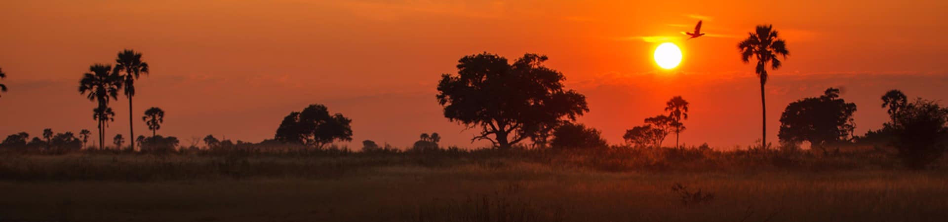 Pôr-do-sol em Botswana