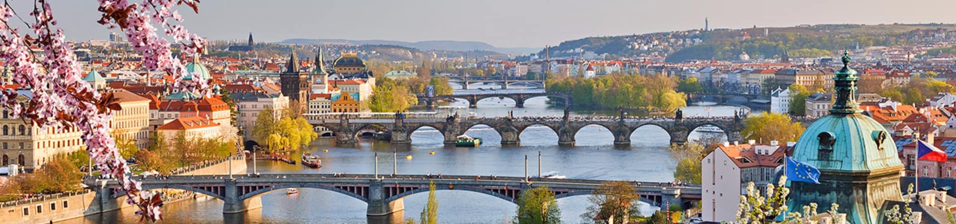 Republica tcheca praga vista ao por do sol