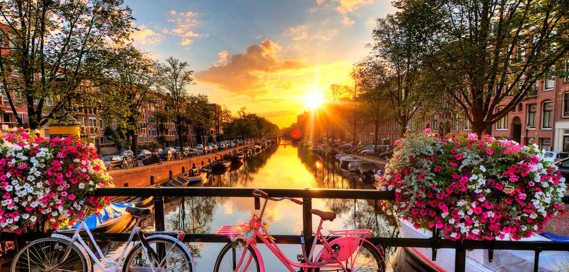 Shutterstock holanda amsterda nascer do sol no canal