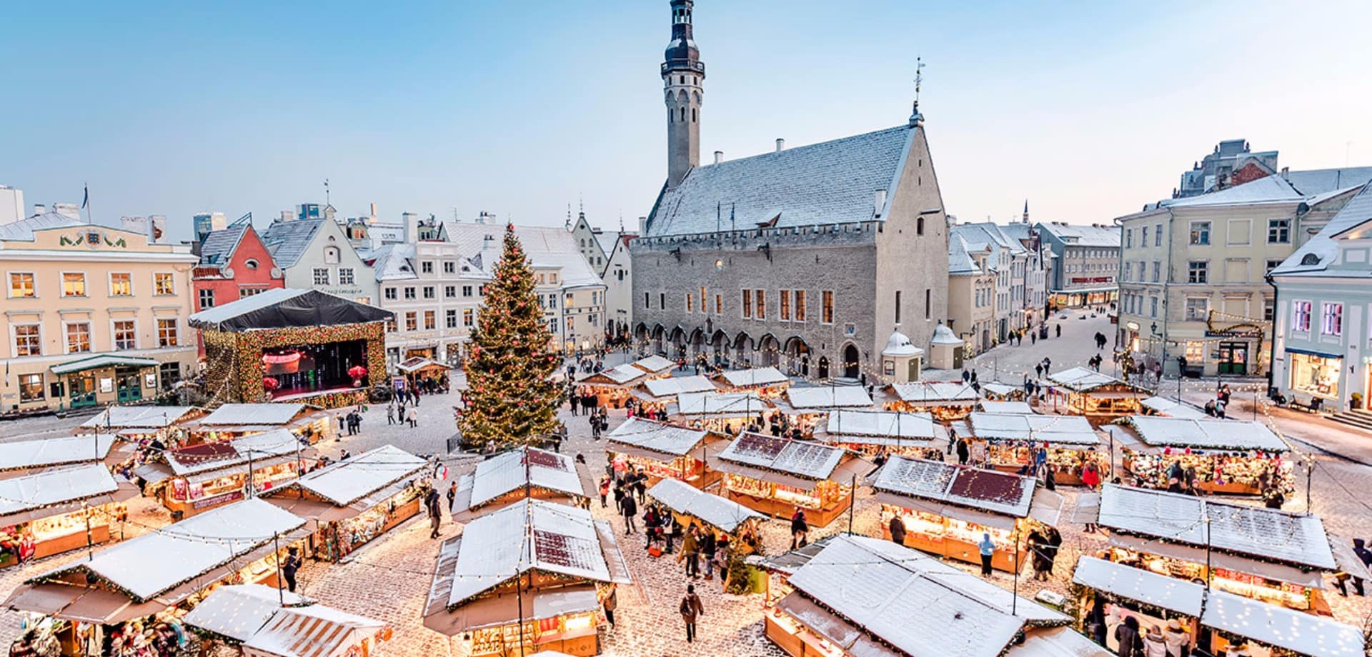 Traditional estonian christmas market