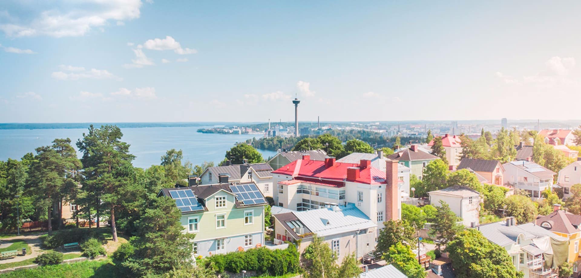 Visit tampere pispala summer drone view