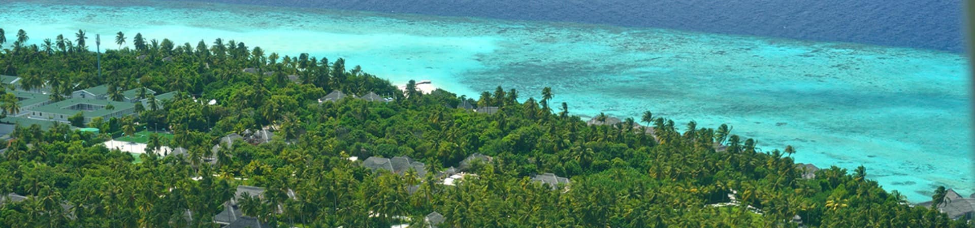Vista aérea do Ayada Maldives