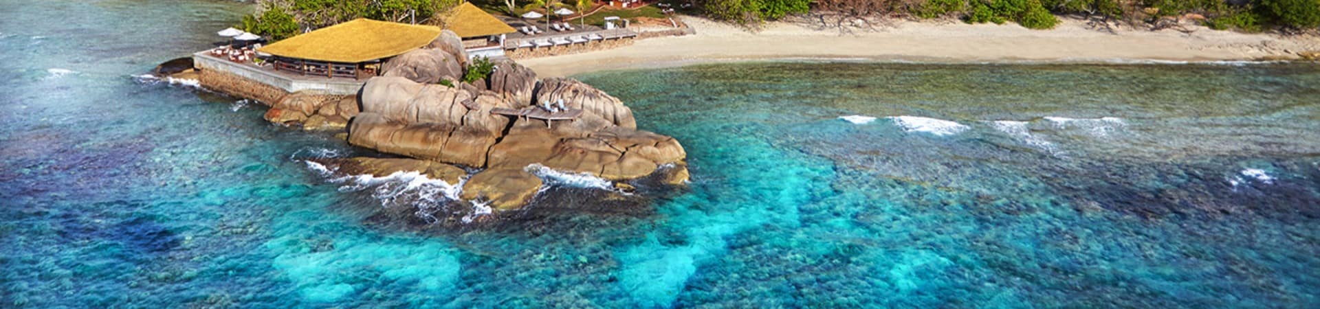 Vista aérea do Six Senses Zil Pasyon, Seychelles