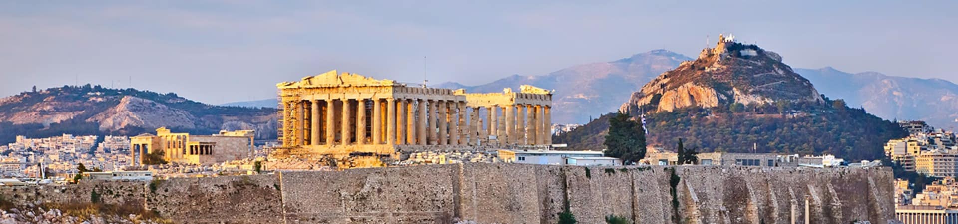 Vista do Parthenon - Atenas, Grécia.