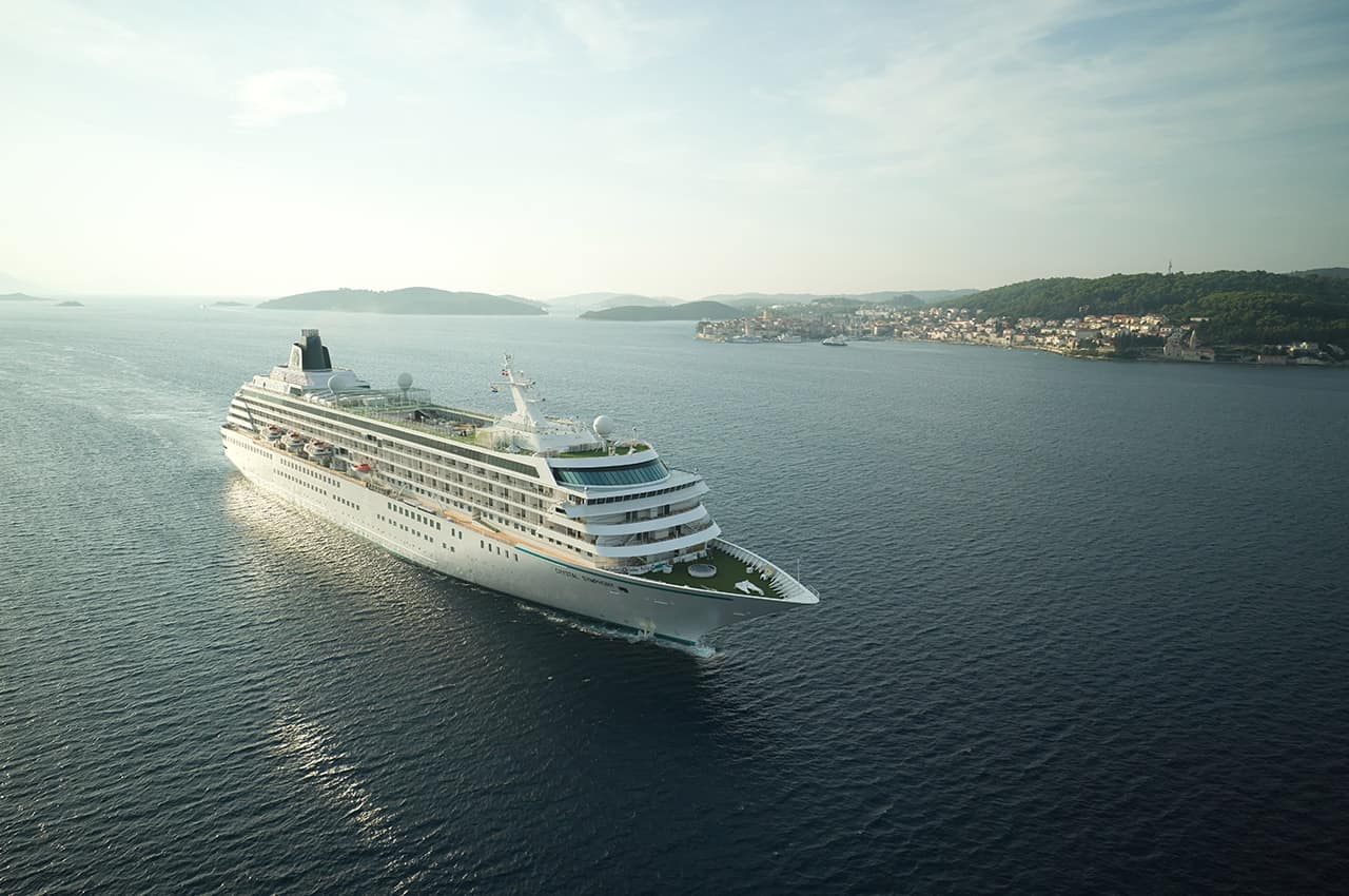 Crystal cruises symphony vista externa superior