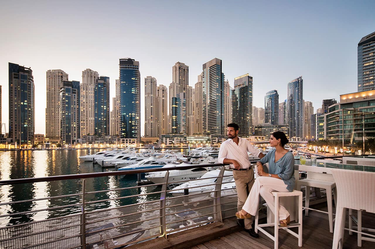 Emirados arabes dubai casal marina