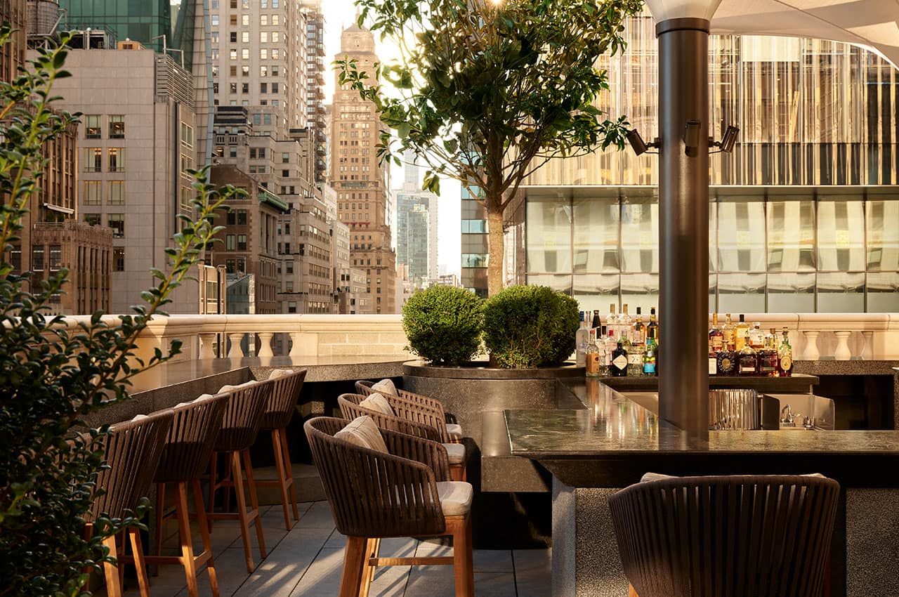 Aman new york exterior garden terrace