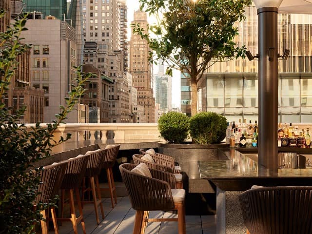 Aman new york exterior garden terrace