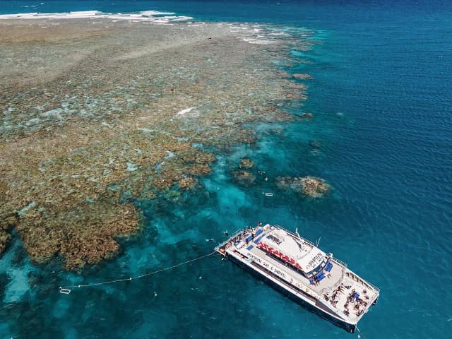 Australia cairns grande barreira corais barco