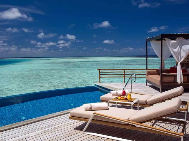 baros maldives water pool villa deck