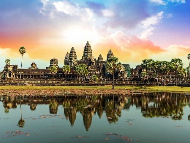Camboja siemreap angkor wat templo