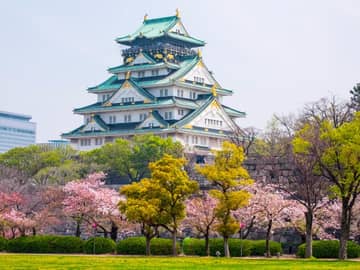 Castelo Osaka, Osaka, Viagem Japão