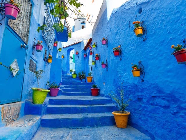 Cidade de Chaouen, Marrocos.