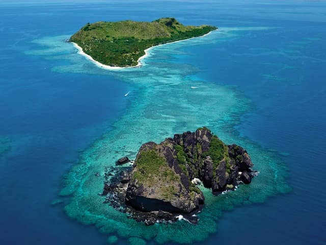 Fiji vomo island aerea