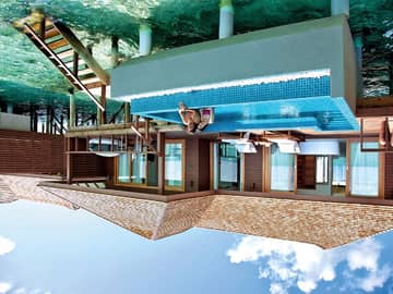 Hideaway beach resort deluxe water villa with pool casal