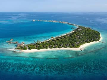 Jw marriott maldives vista aerea dia