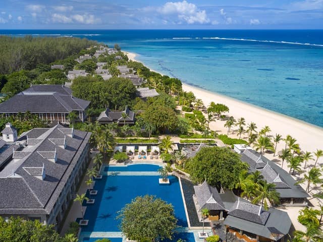 Jw marriott mauritius resort piscina aerea