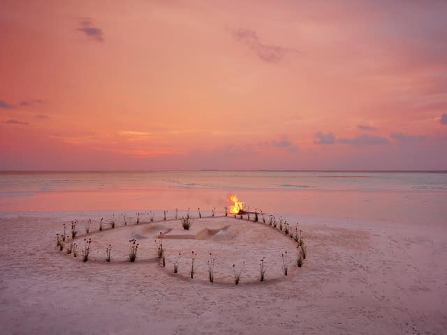 Le meridien maldives jantar romantico