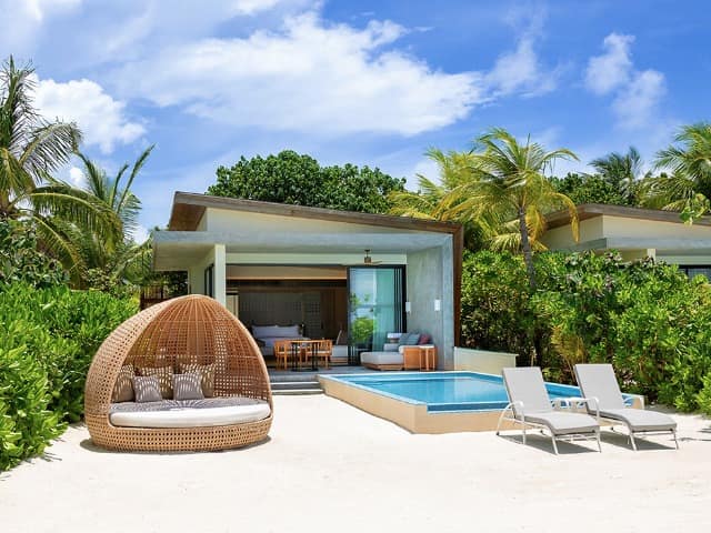 Maldivas kuda villingili resort beach villa pool