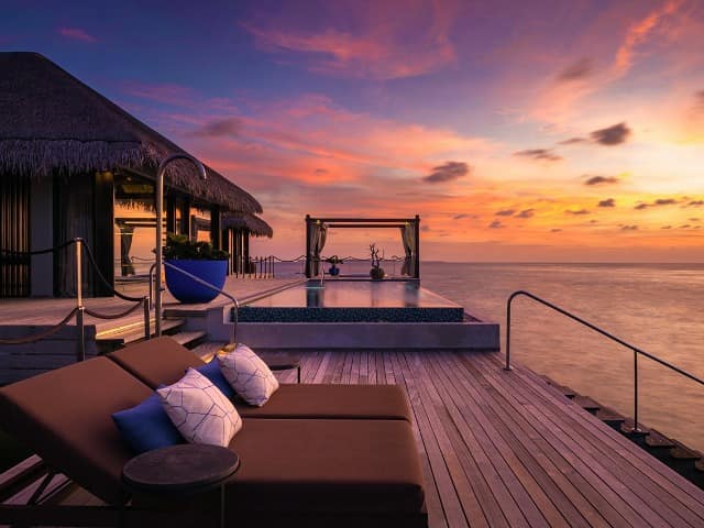 Maldivas velaa private island ocean pool house deck