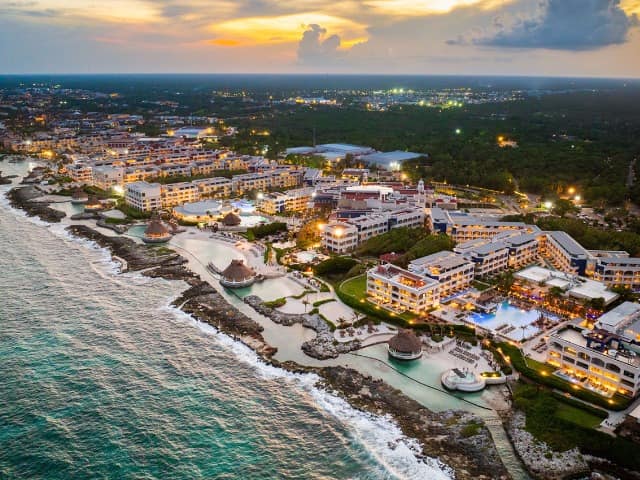 Mexico hard rock riviera maya aerial beach