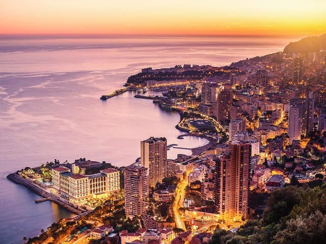 Monaco cidade aerea