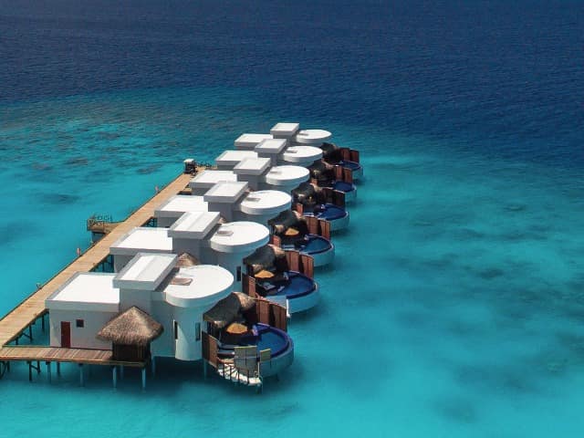 Oblu select at sangeli maldives honeymoon select ocean villa vista aerea