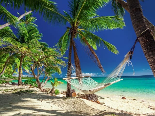 Rede praia paradisíaca lua de mel, Ilhas Fiji