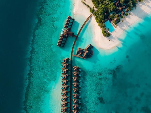 Sun siyam iru veli maldivas general aerial view