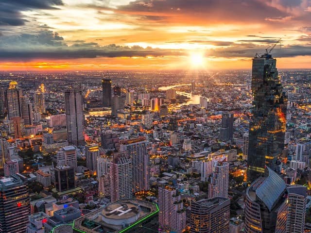 Tailandia vista aerea bangkok