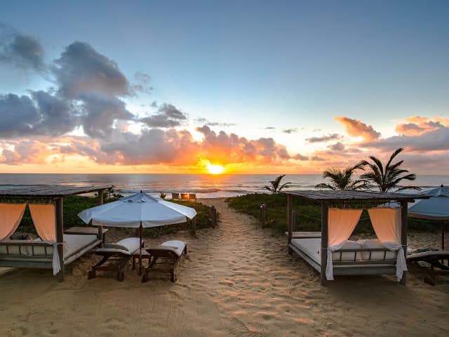 Villas de trancoso bahia vista por do sol