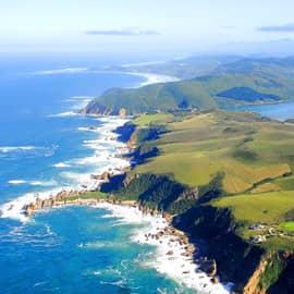 Lua de mel com Safári, Rota Jardim & Cape Town Vista aérea Knysna África do Sul