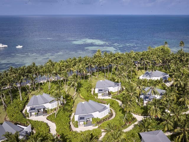 Waldorf astoria seychelles platte island vista aerea villas