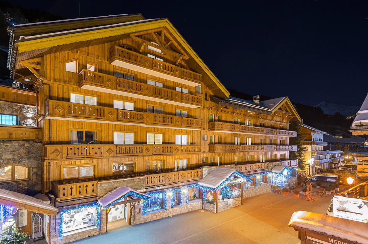 Meribel hotel la chaudanne exterior