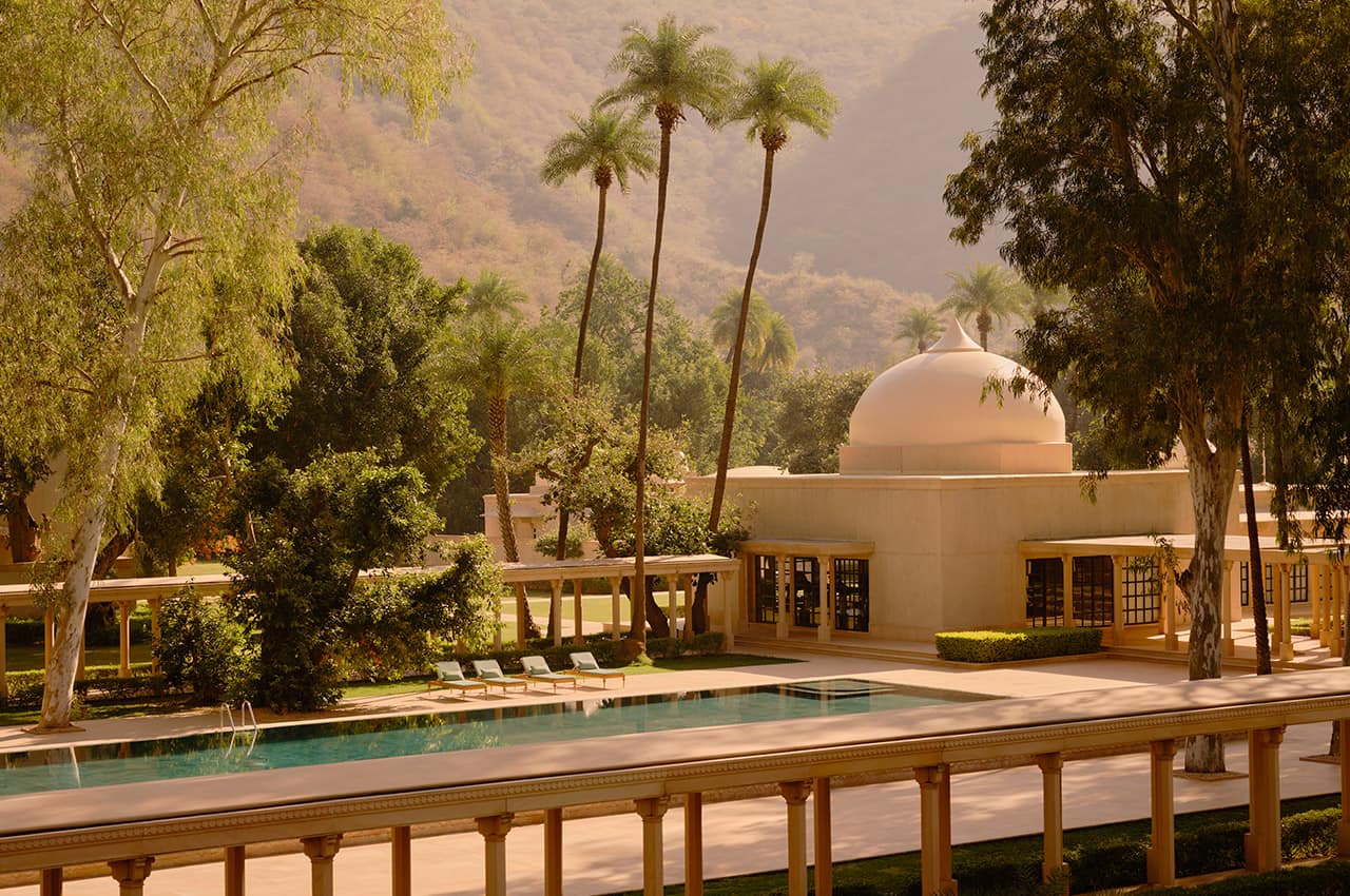 India amanbagh terrace haveli suit pool view