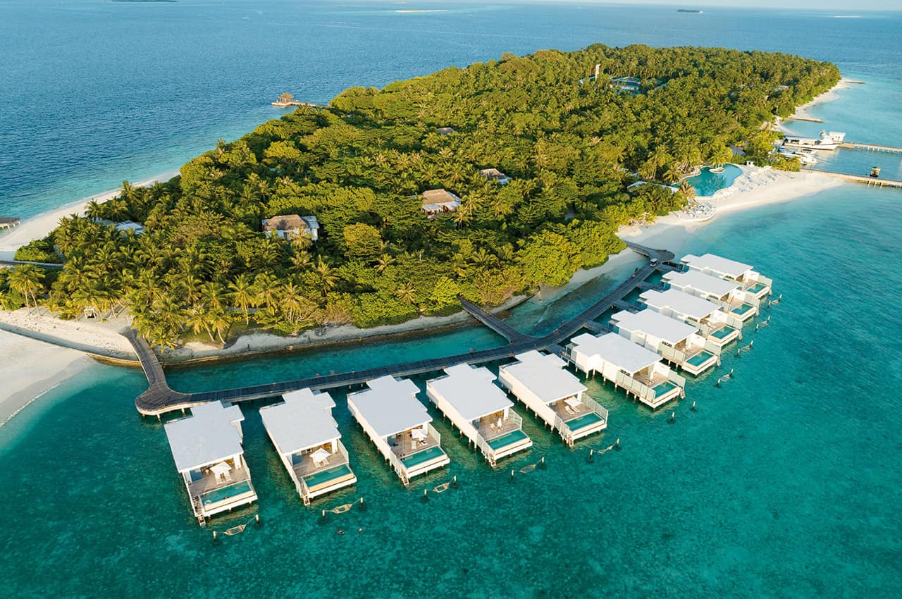 Amilla maldives sunset water pool villa exterior