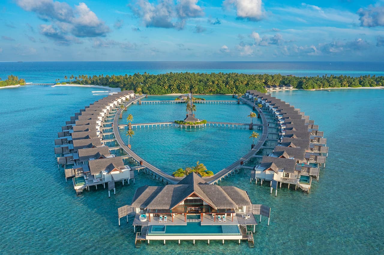 Niyama private islands maldives vista aerea water villas